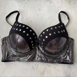 Black heart Club Bra - 34C